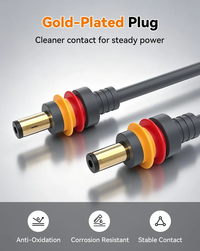 Alt view image 2 of 7 - Starlink Mini Power Cable, 9.8FT DC Power Cord for Car RV Outdoor Station