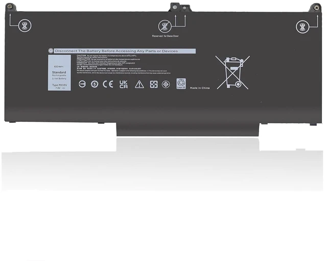 Main image of MXV9V Battery Replacement for Dell Latitude 5300 E5300 5310 E5310 7300 E7300, Latitude 5300/5310 2-in-1, 7300/7306 2-in-1 Black Series P96G P97G P99G P100G 5VC2M 829MX 7.6V 60Wh