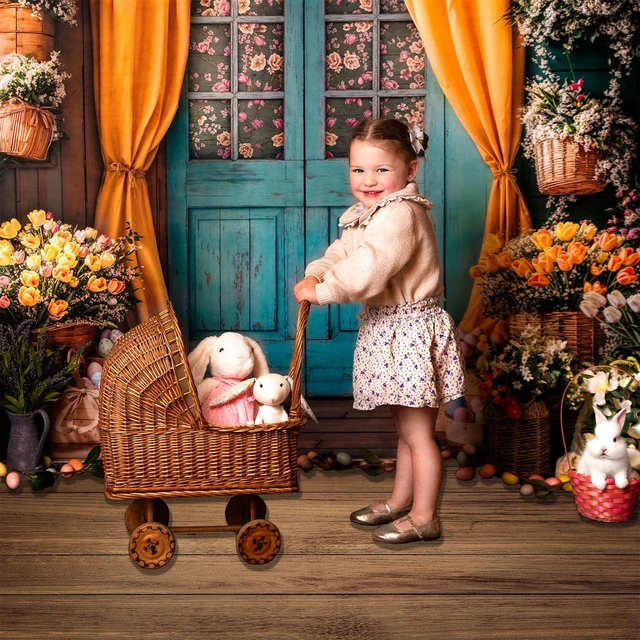 Alt view image 2 of 6 - Walnut Wood Plank Rubber Photography Floor Mat 5x4ft Brown Wood Plank Floor, Rubber Mat, Newborn and Product Photo Shoots