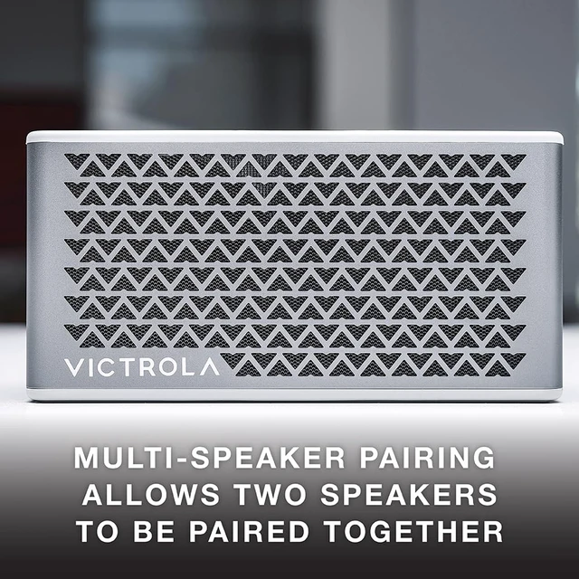 Alt view image 2 of 7 - Music Edition 2 Tabletop Bluetooth Speaker, IP67 Water & Dust Resistant, 20 Hr Battery Life, Multi-Speaker Pairing, Premium Sound & Passive Bass Radiator, Wireless & USB-C Charging (Silver)