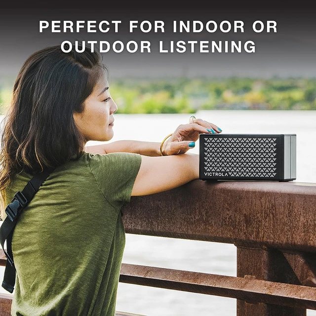 Alt view image 4 of 7 - Music Edition 2 Tabletop Bluetooth Speaker, IP67 Water & Dust Resistant, 20 Hr Battery Life, Multi-Speaker Pairing, Premium Sound & Passive Bass Radiator, Wireless & USB-C Charging (Silver)