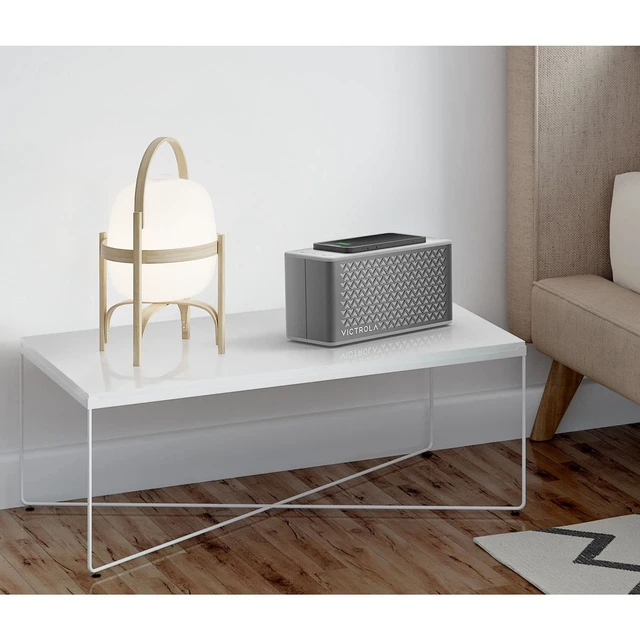 Alt view image 6 of 7 - Music Edition 2 Tabletop Bluetooth Speaker, IP67 Water & Dust Resistant, 20 Hr Battery Life, Multi-Speaker Pairing, Premium Sound & Passive Bass Radiator, Wireless & USB-C Charging (Silver)