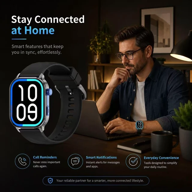 Alt view image 2 of 7 - LC212 AI Smartwatch with App Downloads, 32GB Storage, Custom Watch Faces, Voice Assistant, Music & Video Support, 2.04" Full Display, Health Tracking & 100+ Sports Modes