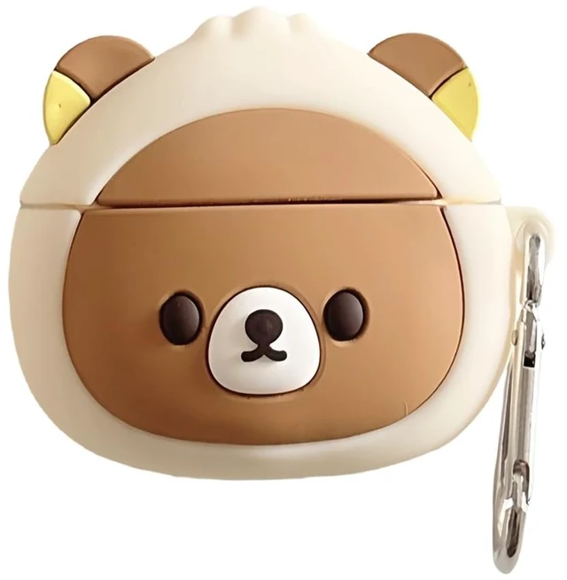 Main image of for AirPods 5 (2026) and Airpods 4 (2024) Case, Cute Animal Cover Compatible with AirPods 5/4 Case for Girls Women, Kawaii Bear Earbuds Cover,Soft Silicone Shockproof Protector with Keychain
