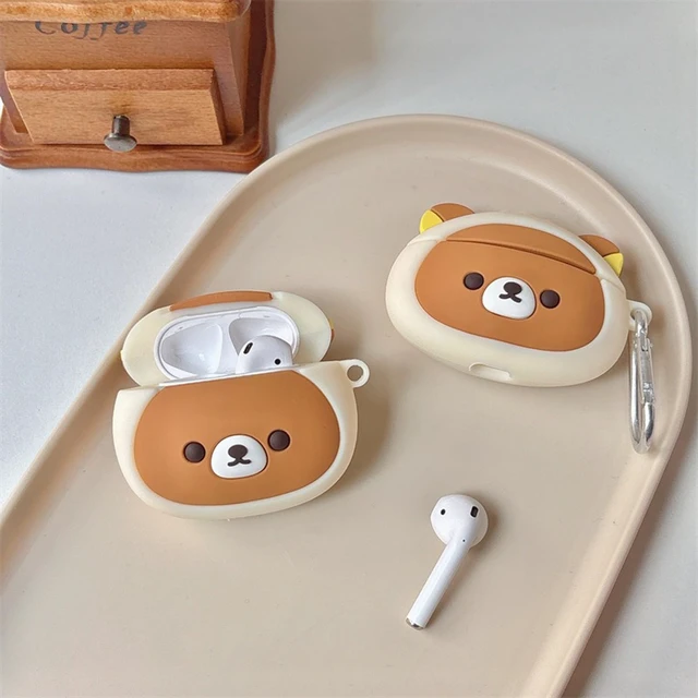 Alt view image 2 of 7 - for AirPods 5 (2026) and Airpods 4 (2024) Case, Cute Animal Cover Compatible with AirPods 5/4 Case for Girls Women, Kawaii Bear Earbuds Cover,Soft Silicone Shockproof Protector with Keychain