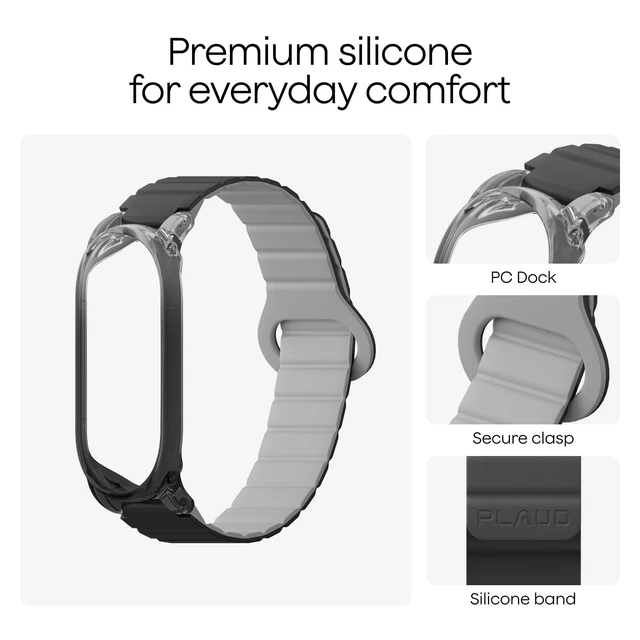 Alt view image 3 of 6 - Silicone Wristband for NotePin S AI Voice Recorder Adjustable wearable strap made for NotePin S, soft silicone, secure hands-free carrying at work, travel, or daily use