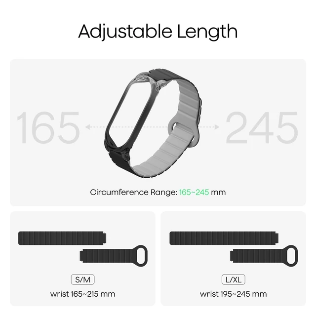 Alt view image 2 of 6 - Silicone Wristband for NotePin S AI Voice Recorder Adjustable wearable strap made for NotePin S, soft silicone, secure hands-free carrying at work, travel, or daily use