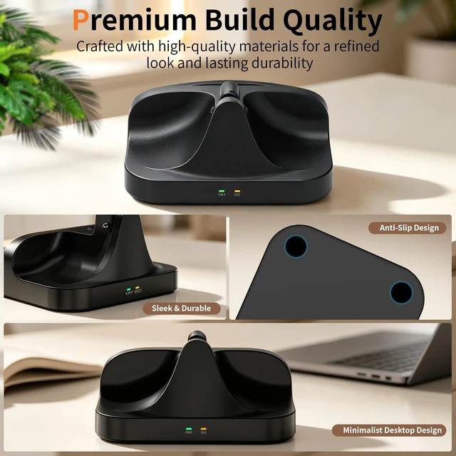 Alt view image 5 of 7 - Magnetic 2-in-1 Charging Stand Compatible with Ray-Ban Meta Glasses Gen 1&2 Compatible with Wayfarer, Skyler, Blayzer/Scriber Optics(NOT for Headliner, Oakley Meta HSTN)