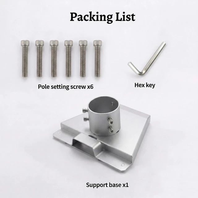 Alt view image 5 of 7 - Starlink Pipe Adapter for Gen 3/4/4X (Pipe Not Included) Fits Standard Dish, compatible with V3 Kickstand Dishy, heavy duty pole mount, antenna mount, easy outdoor installation