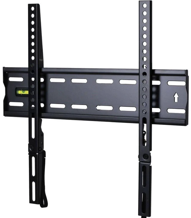 Main image of Ultra Slim TV Wall Mount for 27"-55" LCD LED Plasma TV, 110 lbs Weight Capacity, 1" Low Profile, VESA 100x100-400x400, Black, Fixed, Wall Mount