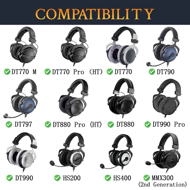 Alt view image 2 of 7 - Headband for DT770(Pro)/DT880(Pro)/DT990(Pro) - 1 Bulges for Beyerdynamic DT770(M/Pro/Pro HT), DT 790, DT797, DT880(Pro/Pro HT), DT990(Pro), HS200, HS400, MMX 300(2nd Gen)