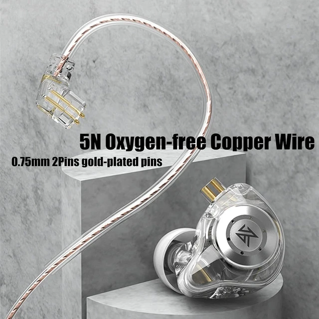 Alt view image 4 of 7 - KZ EDX PRO Wired Earbuds Earphones in Ear Monitor 1DD Wired Ear Buds HiFi Deep Bass with 1DD New 10mm Dynamic Driver Over Ear Headset with Detachable Cable