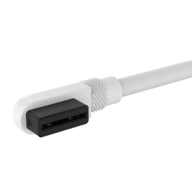 Alt view image 4 of 4 - iCUE Link Slim Cable - 600mm Straight/Slim 90° - White