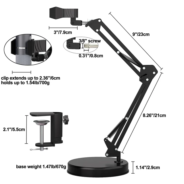 Alt view image 6 of 7 - 4K WiFi Microscope with Max 21 Inch Height Stand & Table Clamp, 50-1000X USB Digital Microscope 3840x 2160P Camera, Work for iPhone Android Windows Mac Linux Chrome