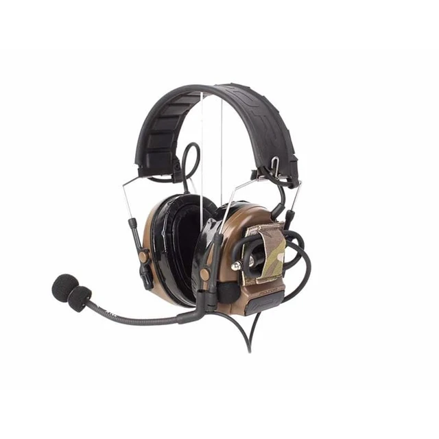 Alt view image 6 of 6 - Tactical Headphone Cable Storage Board Fastening Cable Ties Strap for Helmet Headset Walkie-Talkie Wire Hook and Loop Sticker 4 Packs Camu