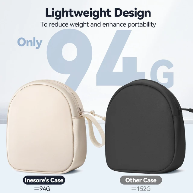Alt view image 5 of 7 - Soft Headphone Case Headset Carrying Storage Bag Pouch, Beige Compatible with JBL Tune & Live/Sony WH-CH520 510 720/ Sony MDR-ZX/Bose QuietComfort/JLab/BERIBES/TOZO/KVIDIO/SoundCore