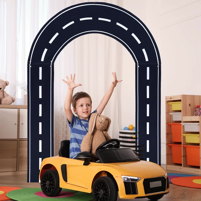 Alt view image 5 of 6 - Race Track Arch Banner Racing Themed Door Hanging Decoration Race Themed Birthday Banner, Photography Backdrop for Classroom Doorbirthday Baby Shower Supplies