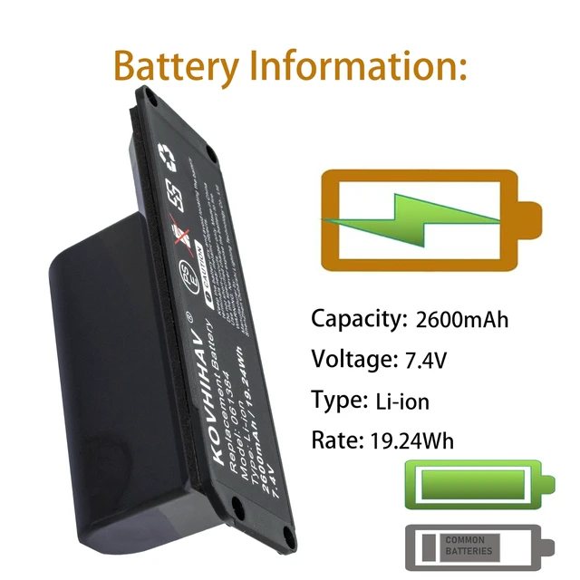 Alt view image 3 of 5 - Soundlink Mini 1 Speaker Battery Compatible with 061384 061385 061386 061834