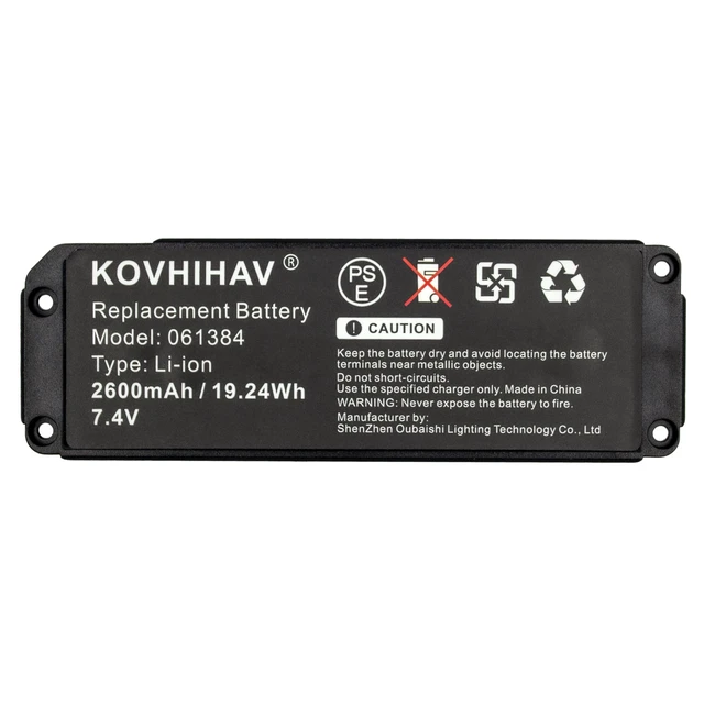 Alt view image 5 of 5 - Soundlink Mini 1 Speaker Battery Compatible with 061384 061385 061386 061834