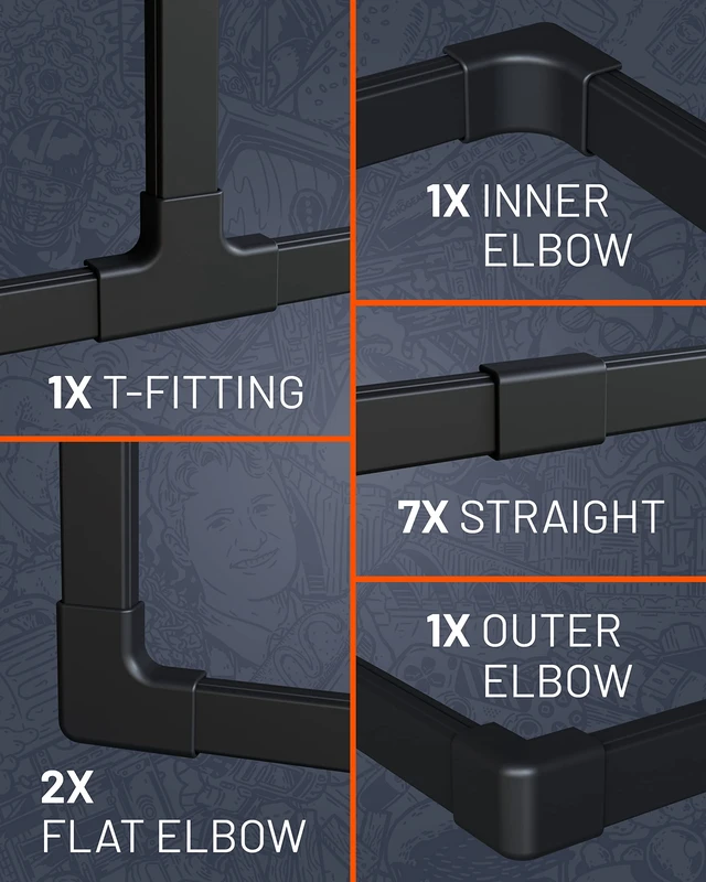Alt view image 5 of 7 - Cord Cover Raceway Kit - Peel & Stick Channel with 10' of Cable Hiders - Includes Connector Pack to Customize Your Cable Management - Black