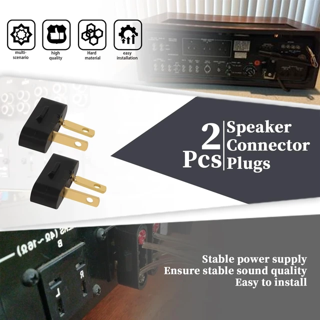 Alt view image 4 of 7 - 2Pcs Speaker Plug Connectors,Plug and Play Fit for Pioneer Speaker SX-525 SX-626 SX-727 SX-828 SX-990 SX-1000,Screw Terminal Design,Fast Speaker Wire Connection (2)