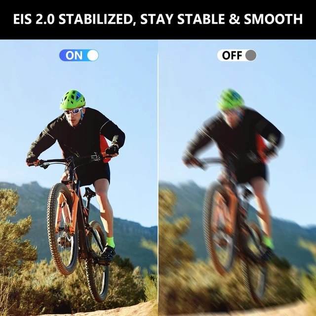 Alt view image 5 of 7 - 4K Mini Action Camera with WiFi, 64GB Wearable Thumb Body Camera, 150° POV Sports Camera with EIS Stabilization, 33FT Waterproof, Magnetic Clip Mount, 300 Min Battery Life for Bike, Travel, Pet, Vlog