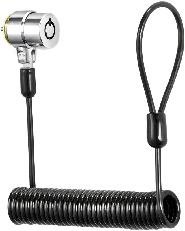Alt view image 3 of 7 - Laptop Cable Lock Retractable Hardware Security Cable Lock with Anchor Plate Compatible with Laptop, Smart Phone, Tablet, and Other Electronic Products (Silver 2pack)