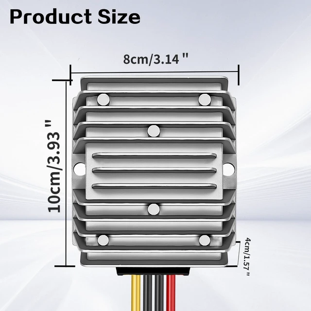 Alt view image 7 of 7 - DC 12v to 24v Step up Converter Regulator 10A 240W, DC Converter 12V Step Up to 24V, 24Volt Transformer, Power Supply Module Boost Transformer for Car Truck Vehicle Boat