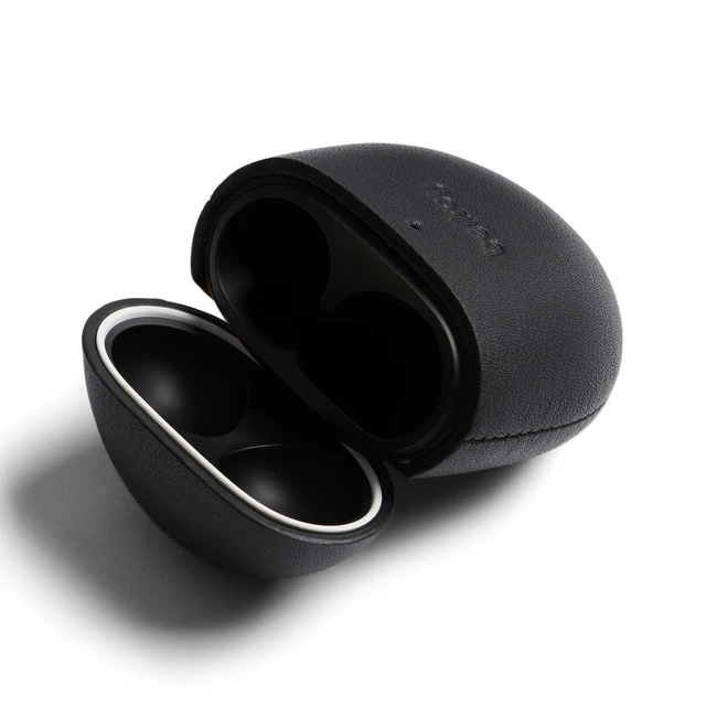 Alt view image 4 of 7 - Pixel Buds Jacket, Compatible with Google Pixel Buds Pro 2 - Black Leather case compatible with Google Pixel Buds Pro 2, made to protect them on the go