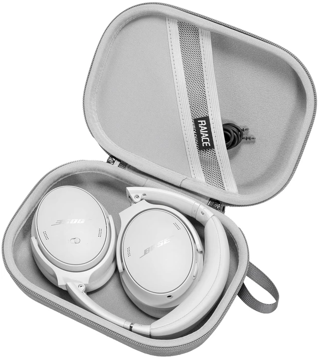 Main image of Hard Storage Case Compatible with Bose QuietComfort, QC 45, QC45 SE, QC 35,QC 35 II, QC SE Headphones, Travel Carrying Bag. (Case Only)-Gray(Gray Lining)