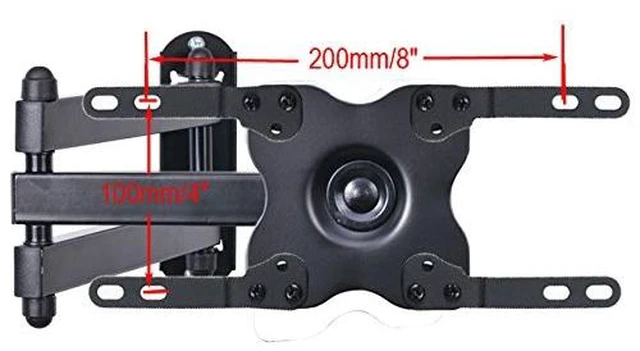 Alt view image 2 of 6 - TV Wall Mount Monitor Bracket with Full Motion Articulating Tilt Arm 15" Extension for Most 27" 30" 32" 35" 37" 39" 40" LCD LED TVs with VESA 200x200 ML14B WS2 (Pack of 2)