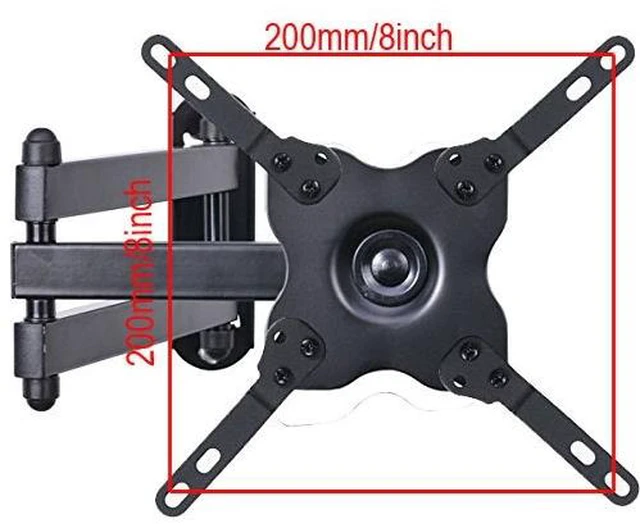Alt view image 3 of 6 - TV Wall Mount Monitor Bracket with Full Motion Articulating Tilt Arm 15" Extension for Most 27" 30" 32" 35" 37" 39" 40" LCD LED TVs with VESA 200x200 ML14B WS2 (Pack of 2)