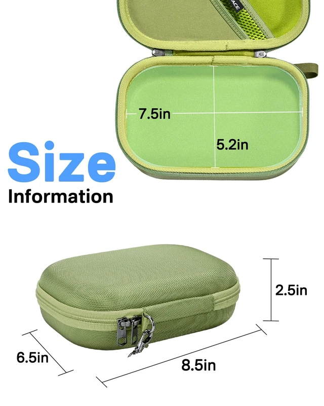 Alt view image 6 of 7 - Hard Storage Case Compatible with Bose QuietComfort, QC 45, QC45 SE, QC 35,QC 35 II, QC SE Headphones, Travel Carrying Bag. (Case Only)-Green
