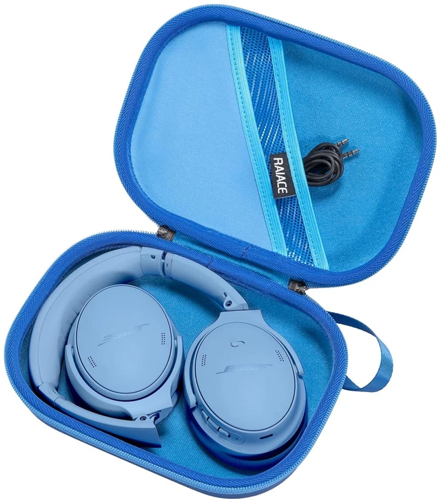 Main image of Hard Storage Case Compatible with Bose QuietComfort, QC 45, QC45 SE, QC 35,QC 35 II, QC SE Headphones, Travel Carrying Bag. (Case Only)-Blue