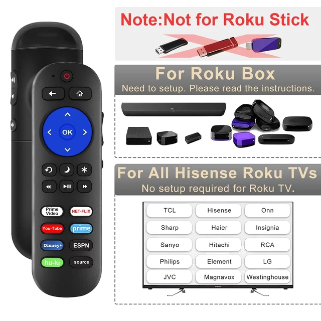 Alt view image 4 of 7 - TV Legs for Hisense TV Stand with Remote Compatible with Hisense Roku TV & Roku Players, Not for All, Base Stand for Hisense TV with Remote & Screws