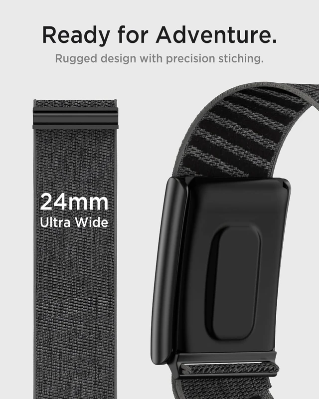 Alt view image 3 of 7 - Nylon Band for Whoop 5.0 Band Peak, One & Life MG Soft Stretchy Breathable Superknit Nylon Adjustable Strap Replacement Wristband for Whoop Band 5.0 & MG for Men Women NOT for Gen 4