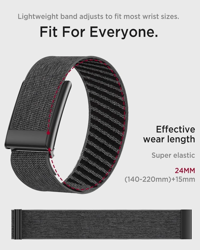 Alt view image 6 of 7 - Nylon Band for Whoop 5.0 Band Peak, One & Life MG Soft Stretchy Breathable Superknit Nylon Adjustable Strap Replacement Wristband for Whoop Band 5.0 & MG for Men Women NOT for Gen 4