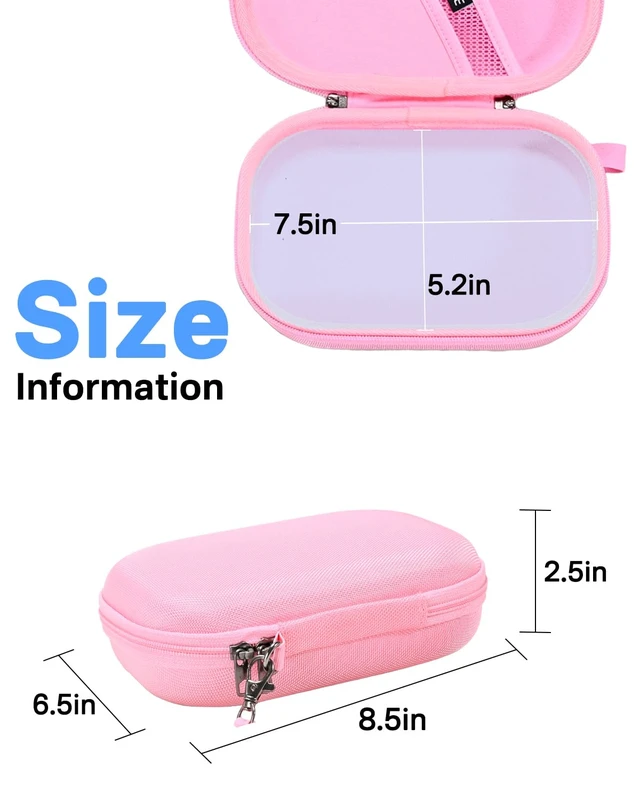 Alt view image 6 of 7 - Hard Storage Case Compatible with Bose QuietComfort, QC 45, QC45 SE, QC 35,QC 35 II, QC SE Headphones, Travel Carrying Bag. (Case Only)-Pink