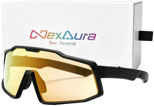 Main image of AI Smart Glasses with Translation, Voice Assistant, Open-Ear Audio, Ultra Lightweight, 7-Hour Battery, IP65 Water Resistant Smart Eyewear for Travel Cycling Running Skiing Sports Work & Calls