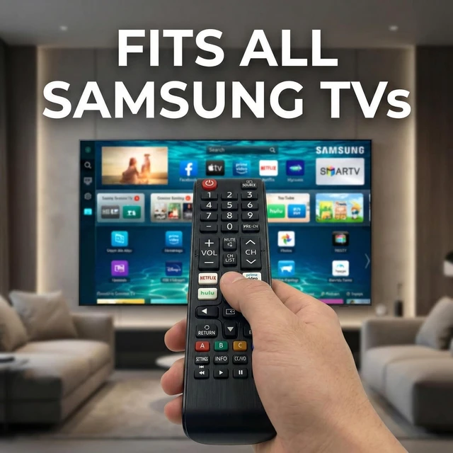 Alt view image 4 of 7 - Universal Remote for Samsung Smart TV 2 Pack No Setup, Batteries Included with Hotkeys for Netflix for Prime Video for Hulu BN59 Samsung TV Remote Control Replacement, Compatible with All Samsung TV