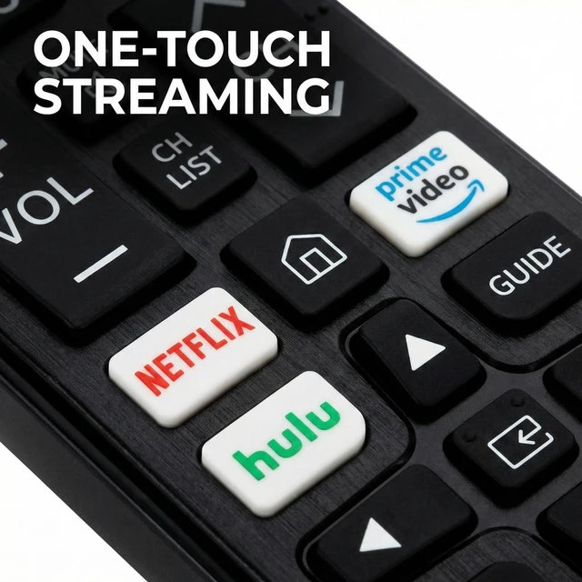 Alt view image 5 of 7 - Universal Remote for Samsung Smart TV 2 Pack No Setup, Batteries Included with Hotkeys for Netflix for Prime Video for Hulu BN59 Samsung TV Remote Control Replacement, Compatible with All Samsung TV