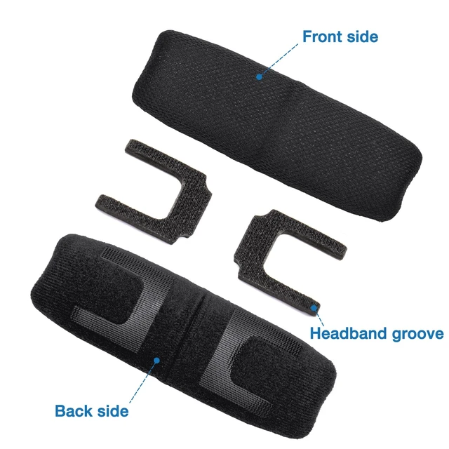 Alt view image 3 of 7 - Ear Pads Upgrade Headband Cushion for Bose A20 Aviation Headset Complete refresh kit: earpads with memory foam, headband, 3 mic covers, inner foam inserts
