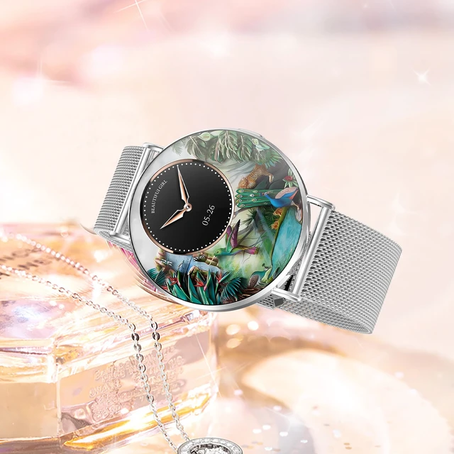 Alt view image 7 of 7 - Ultra-Slim Smart Watches for Women(Call/2 Bands/All Metal),41mm, 1.32" AMOLED Ultra-Clear Screen Fitness Tracker with SpO2/Heart Rate/Sleep Tracking,Waterproof Smart Watch for iPhone/Samsung/Android