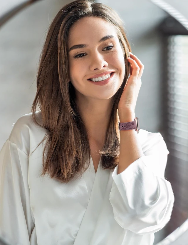 Alt view image 6 of 6 - 3 Packs Floral Engraved Band Compatible with Fitbit Versa 4/Versa 3/Sense 2/Sense Band Women, Cute Soft Silicone Dandelion Flower Pattern Sport Designer Fancy Summer Strap for Versa 4