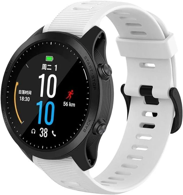Alt view image 3 of 5 - Waterproof Band Compatible with Forerunner 945/935 Watch Band Soft Silicone Breathable Sports Adjustable Replacement Wristbands for Women Men, White