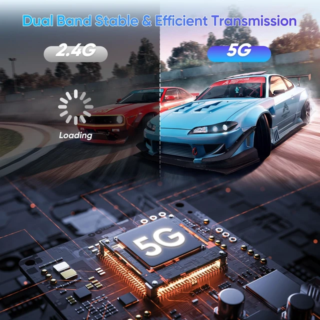 Alt view image 3 of 7 - Wireless HDMI Transmitter and Receiver,500m(1640ft) Wireless HDMI Extender with Loop Out, 5.8GHz 1080P for Streaming from DSLR,Laptop,Netflix,YouTube to TV/Projector, Up to 6 RXs (DT263W-C RX ONLY)