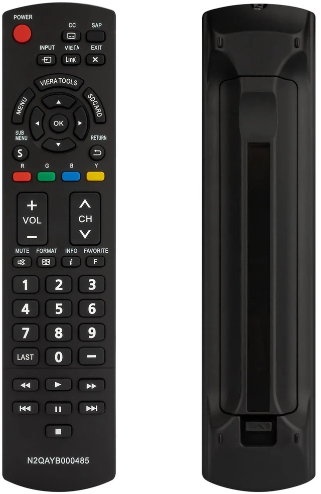 Main image of N2QAYB000485 Remote Control for Panasonic Tv Remote Replacement, Replace Panasonic Tv Remote Compatible with LCD LED Plasma Viera TVs TC-42LD24 TC-42LS24 TC-42PS14 TC-54PS14 TH-32LRU5 TH-42LRU50