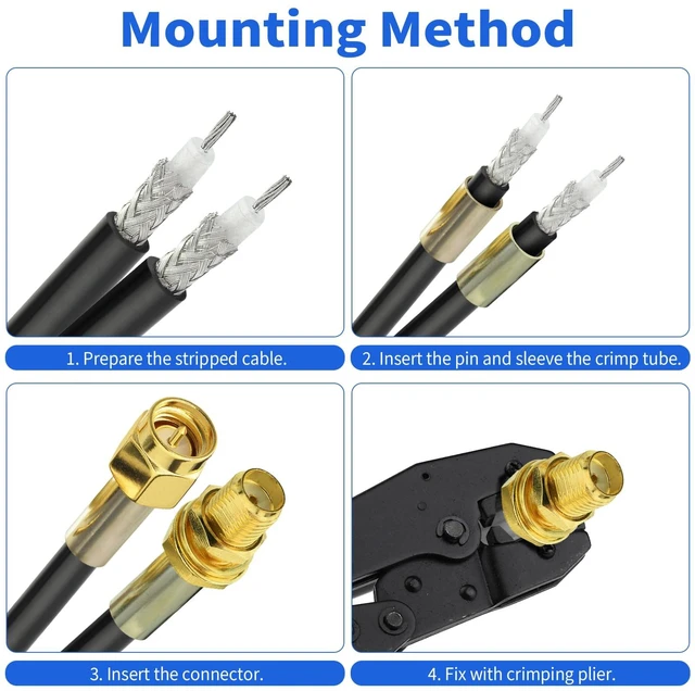 Alt view image 4 of 7 - RG58 Coaxial Cable 50 Ohm Coax Cable 20 Feet (6.09 Meters)