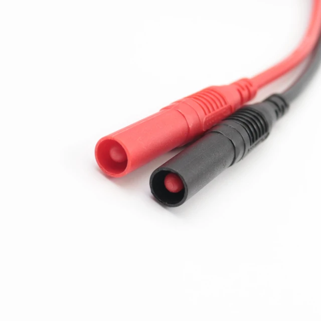 Alt view image 2 of 6 - 10Pcs Insulated Safety Straight Seal Protection Shrouded 4mm Banana Plugs Solder DIY Banana Plug Connectors for Multimeter Test Leads Ends Probes Adapters