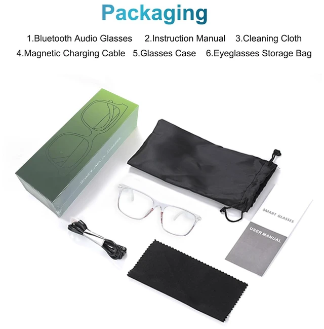 Alt view image 6 of 7 - Bluetooth Smart Glasses for Women with Open-Ear Speakers, Pink Frame Color-changing lenses provide visual comfort with a stylish frame design for shopping, office use, travel and daily lifestyle